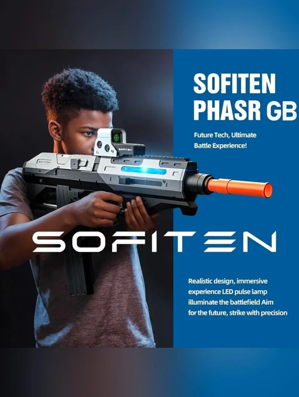 Automic Gel Ball Blaster High Speed of 180+FPS Gel Gun Blaster with Stylish Runn